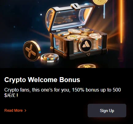 crypto welcome bonus up to 500 euro